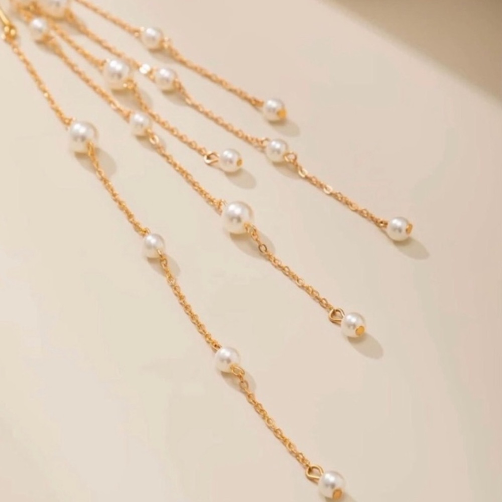 Anthropologie Pearl Choker Statement Necklace - Picture 8 of 9